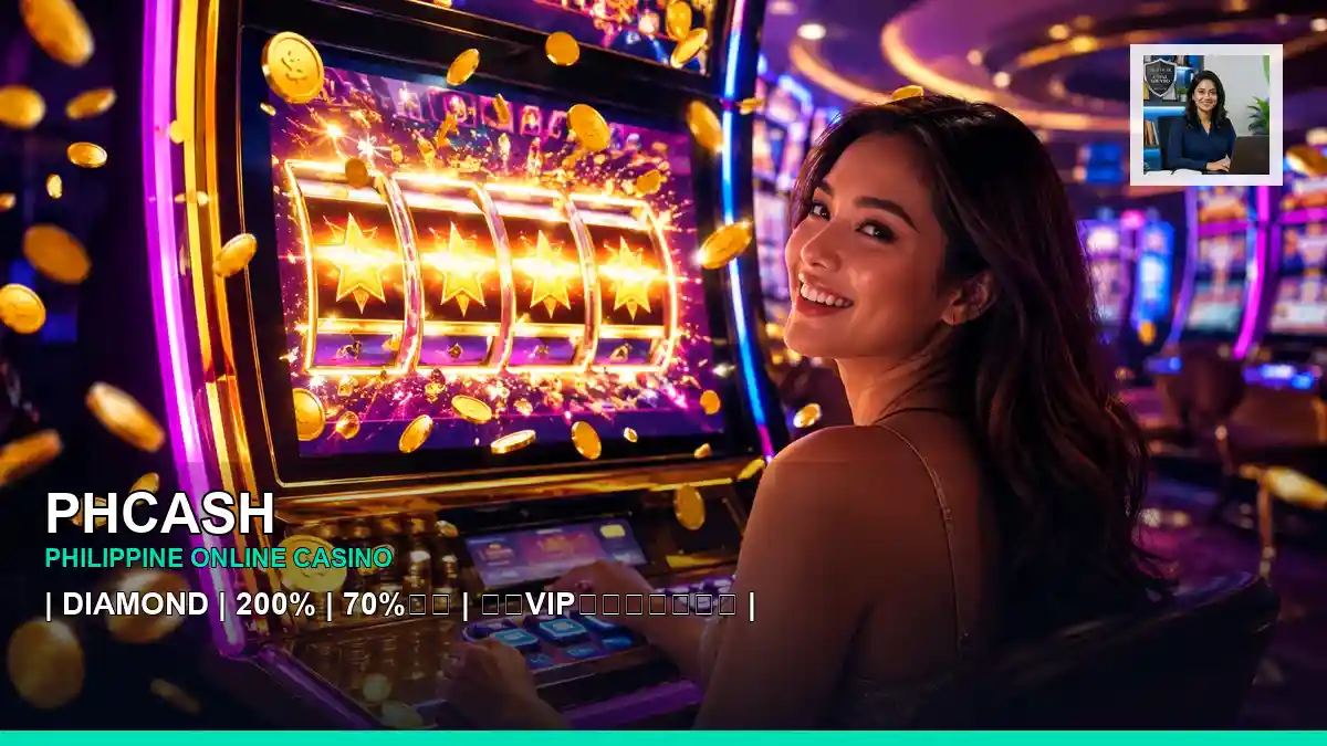PHCASH slot games presented in a bright, celebratory setting for casino access, account support and safer play in the Philippines